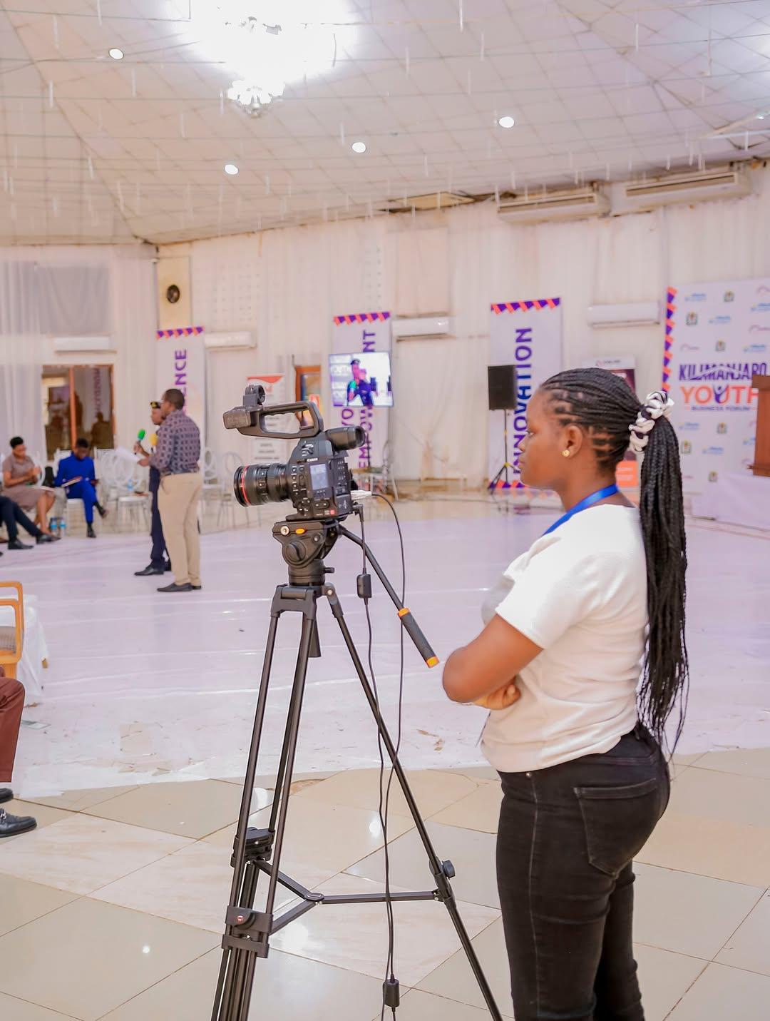 B5 Media camera team covering an indoor event