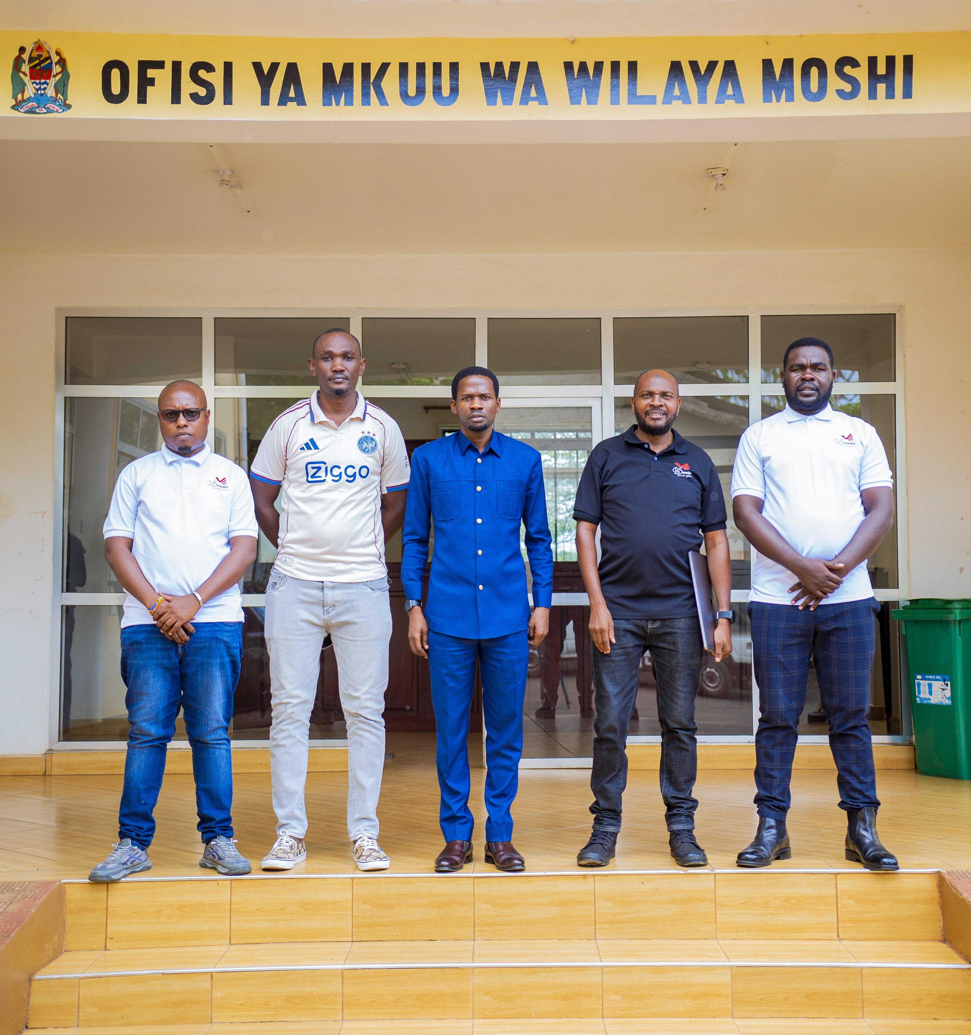 B5 Media representatives during a leadership visit in Moshi